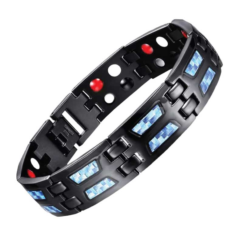 Ceramic Gold Tungsten Magnetic Therapy Bracelet