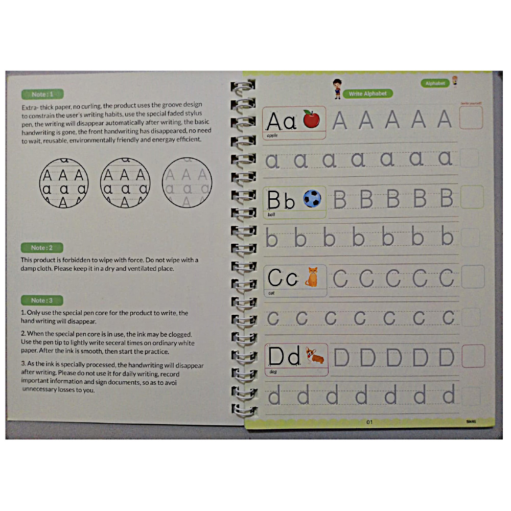 Magic Writing practice book (4 pes set)